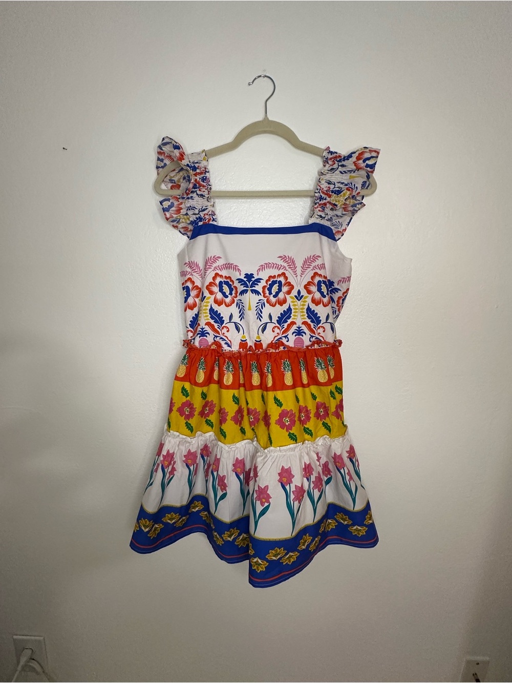SUGARLIPS! Brightly colored tiered sundress. Size M